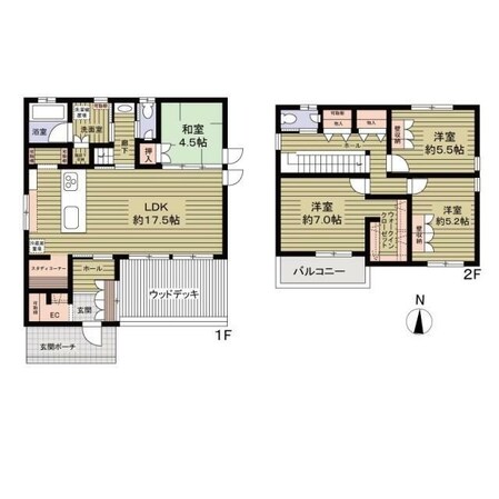 新開町1丁目戸建ての物件間取画像